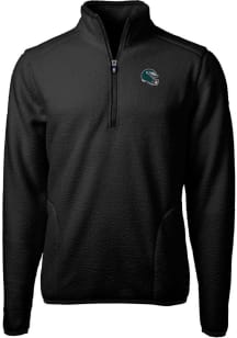 Cutter and Buck Philadelphia Eagles Mens Black Cascade Sherpa Big and Tall 1/4 Zip Pullover