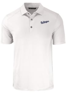 Cutter and Buck Los Angeles Dodgers White City Connect Forge Stretch Big and Tall Polo