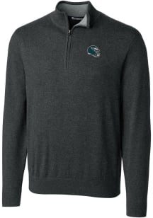 Cutter and Buck Philadelphia Eagles Mens Charcoal Helmet Lakemont Big and Tall 1/4 Zip Pullover