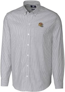 Cutter and Buck San Francisco 49ers Mens Charcoal Stretch Oxford Big and Tall Dress Shirt
