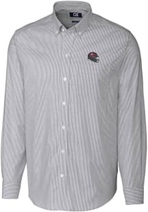 Cutter and Buck Tampa Bay Buccaneers Mens Charcoal Stretch Oxford Big and Tall Dress Shirt