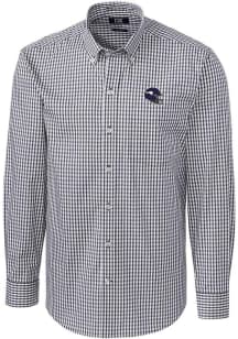 Cutter and Buck Minnesota Vikings Mens Charcoal Easy Care Stretch Big and Tall Dress Shirt