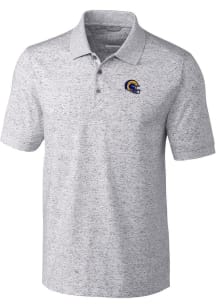 Cutter and Buck Los Angeles Rams Mens Grey Advantage Short Sleeve Polo