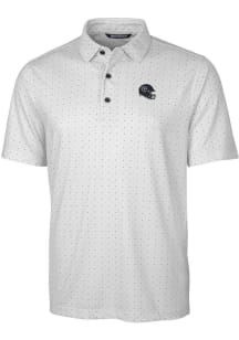 Cutter and Buck Tennessee Titans Mens Charcoal Helmet Pike Double Dot Short Sleeve Polo