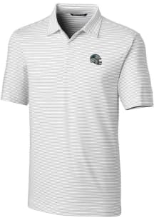 Cutter and Buck Carolina Panthers Mens White Forge Short Sleeve Polo