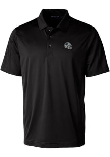 Cutter and Buck Carolina Panthers Mens Black Prospect Short Sleeve Polo