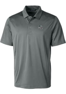 Cutter and Buck Carolina Panthers Mens Grey Prospect Short Sleeve Polo