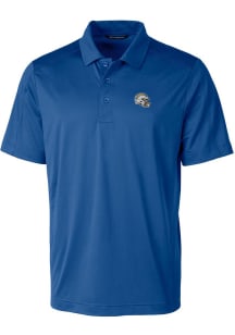Cutter and Buck Los Angeles Chargers Mens Blue Helmet Prospect Short Sleeve Polo