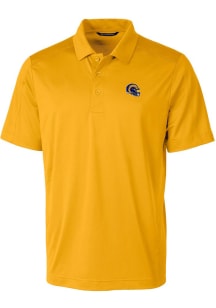 Cutter and Buck Los Angeles Rams Mens Gold Helmet Prospect Short Sleeve Polo