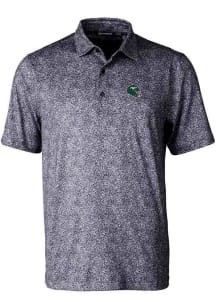 Cutter and Buck New York Jets Mens Black Helmet Pike Constellation Short Sleeve Polo