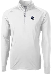 Cutter and Buck Houston Texans Mens White Adapt Eco Long Sleeve 1/4 Zip Pullover