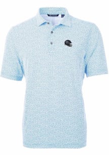 Cutter and Buck Tennessee Titans Mens Light Blue Virtue Eco Pique Short Sleeve Polo