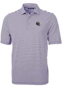 Cutter and Buck Baltimore Ravens Mens Purple Virtue Eco Pique Short Sleeve Polo