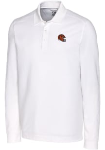 Cutter and Buck Cincinnati Bengals Mens White Advantage Long Sleeve Polo Shirt