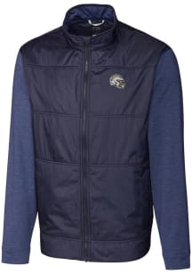 Cutter and Buck Los Angeles Chargers Mens Navy Blue Stealth Medium Weight Jacket