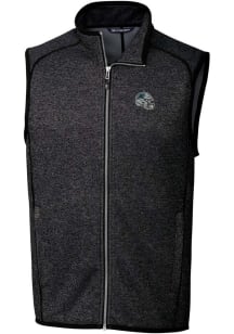 Cutter and Buck Carolina Panthers Mens Charcoal Helmet Mainsail Sleeveless Jacket