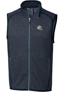 Cutter and Buck Los Angeles Chargers Mens Navy Blue Mainsail Sleeveless Jacket