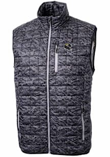 Cutter and Buck Jacksonville Jaguars Mens Black Helmet Rainier PrimaLoft Printed Sleeveless Jacket