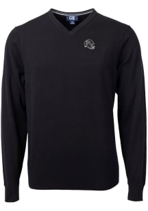 Cutter and Buck Atlanta Falcons Mens Black Helmet Lakemont Long Sleeve Sweater