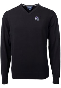 Cutter and Buck Buffalo Bills Mens Black Helmet Lakemont Long Sleeve Sweater