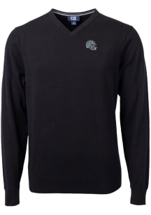 Cutter and Buck Detroit Lions Mens Black Helmet Lakemont Long Sleeve Sweater