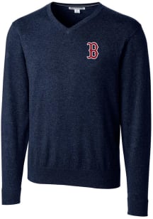 Cutter and Buck Boston Red Sox Mens Navy Blue Lakemont Long Sleeve Sweater