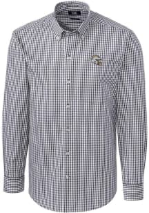 Cutter and Buck Los Angeles Chargers Mens Charcoal Easy Care Long Sleeve Dress Shirt