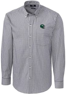 Cutter and Buck New York Jets Mens Charcoal Easy Care Long Sleeve Dress Shirt