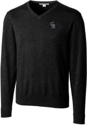 Cutter and Buck Colorado Rockies Mens Black Lakemont Long Sleeve Sweater