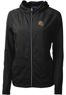 Cutter and Buck Green Bay Packers Womens Black Adapt Eco Light Weight Jacket