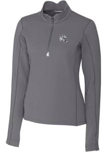 Cutter and Buck Indianapolis Colts Womens Grey Helmet Traverse 1/4 Zip Pullover
