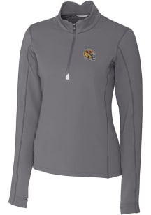 Cutter and Buck San Francisco 49ers Womens Grey Traverse 1/4 Zip Pullover