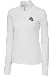 Cutter and Buck San Francisco 49ers Womens White Traverse 1/4 Zip Pullover
