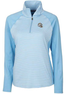 Cutter and Buck Los Angeles Chargers Womens Light Blue Forge 1/4 Zip Pullover