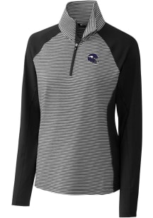 Cutter and Buck Minnesota Vikings Womens Black Forge 1/4 Zip Pullover