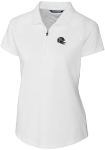 Cutter and Buck Atlanta Falcons Womens White Forge Short Sleeve Polo Shirt