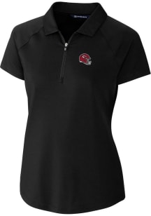 Cutter and Buck Kansas City Chiefs Womens Black Forge Short Sleeve Polo Shirt
