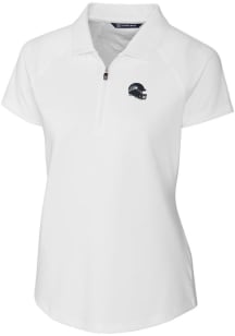 Cutter and Buck Seattle Seahawks Womens White Forge Short Sleeve Polo Shirt