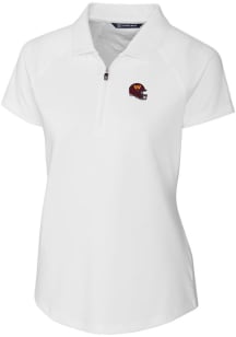 Cutter and Buck Washington Commanders Womens White Forge Short Sleeve Polo Shirt