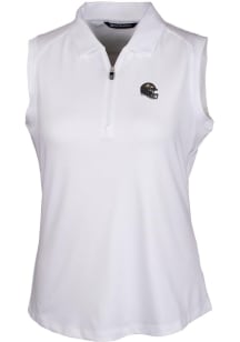 Cutter and Buck Baltimore Ravens Womens White Helmet Forge Polo Shirt