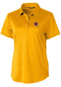 Cutter and Buck Kansas City Chiefs Womens Gold Prospect Short Sleeve Polo Shirt