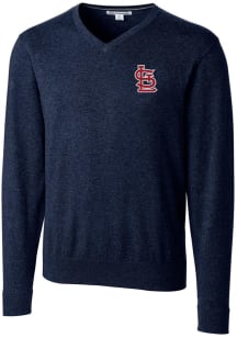 Cutter and Buck St Louis Cardinals Mens Navy Blue Lakemont Long Sleeve Sweater