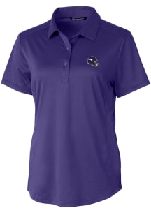 Cutter and Buck Minnesota Vikings Womens Purple Prospect Short Sleeve Polo Shirt