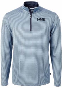 Cutter and Buck Milwaukee Brewers Mens Light Blue City Connect Virtue Eco Pique Big and Tall 1/4..