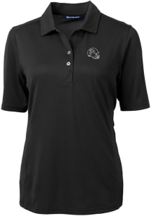 Cutter and Buck Atlanta Falcons Womens Black Virtue Eco Pique Short Sleeve Polo Shirt
