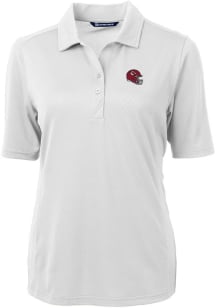 Cutter and Buck Kansas City Chiefs Womens White Virtue Eco Pique Short Sleeve Polo Shirt