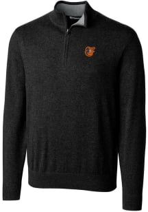 Cutter and Buck Baltimore Orioles Mens Black Lakemont Long Sleeve 1/4 Zip Pullover