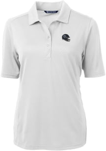 Cutter and Buck Tennessee Titans Womens White Virtue Eco Pique Short Sleeve Polo Shirt