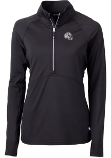 Cutter and Buck Indianapolis Colts Womens Black Helmet Adapt Eco 1/4 Zip Pullover