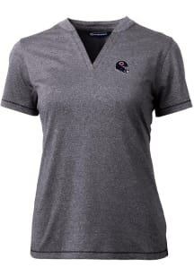 Cutter and Buck Chicago Bears Womens Charcoal Forge Short Sleeve T-Shirt